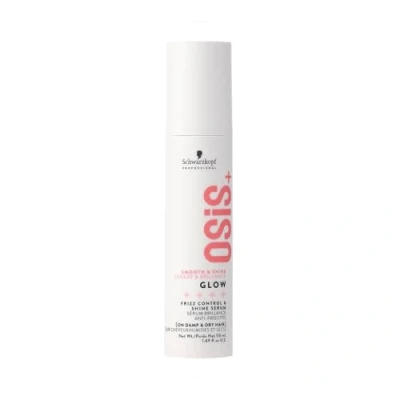Obrázek Schwarzkopf Professional OSiS Glow Shine sprej Lesklý na vlasy vlasové Sérum Anti Frizz Lesk bez silikonu Tepelná ochrana pro hrubé matné snadné česání 50 ml