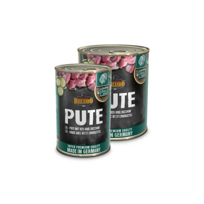 Obrázek Konzerva BELCANDO krůtí s rýží &amp; cuketou 400g