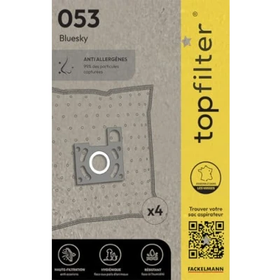 Obrázek Top Kávovar 64053 sáčků do vysavače pro Bluesky Bvn 1600, vlies, 30 x 26 0,1 cm