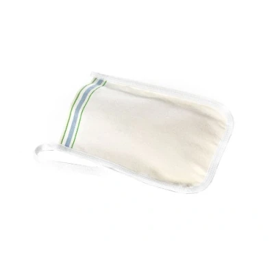 Obrázek Carenesse Kese Hamam peelingová rukavice drsná I tělový peeling do hloubky pórů Originální Hammam pevná s pásky Body Scrub Exfoliating Glove