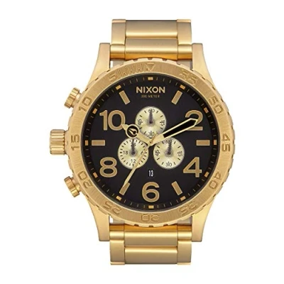 Obrázek Nixon Pánské hodinky chronograf Quarz s řemínkem z ušlechtilé oceli, Červená litina., Sportovní streetstyle