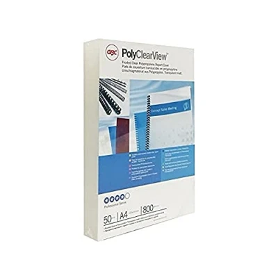 Obrázek GBC ESP425800 PolyClearView, PP, 800 my, 50 kusů, transparentní