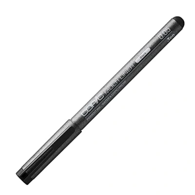 Obrázek COPIC Multiliner 0,05 mm, černý, fineliner s jemnou špičkou a voděodolným pigmentovým inkoustem