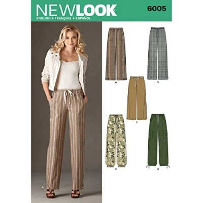 Obrázek New Look A 10121416182022 Schnittmuster 6005 Misses Pants