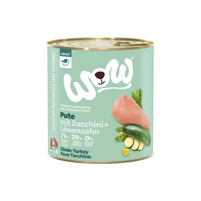 Obrázek Konzerva WOW Adult krocan s cuketou 800g