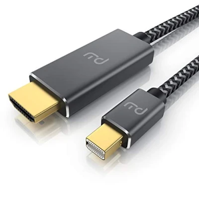 Obrázek CSL 4k mini Displayport 1.4 zu Hdmi 2.0 Kabel 2m DP Adapter 4k@60Hz Thunderbolt 1 2 Audio und Video geeignet für MacBook, Microsoft Surface Pro, Notebook, Monitor