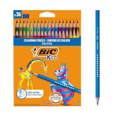 Obrázek BIC Kids 950526 pastelka ECOlutions EVOLUTION, 36 kusů, různých barev