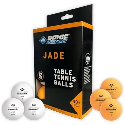 Obrázek Unisex Donic Schildkröt míč pro stolní tenis dospělé Jade, kvalita poly 40+, 12 KS.