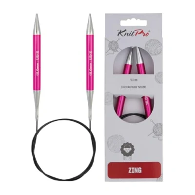 Obrázek KnitPro K47138 kruhová pletací jehla, hliník, růžová, 80 cm / 10 mm