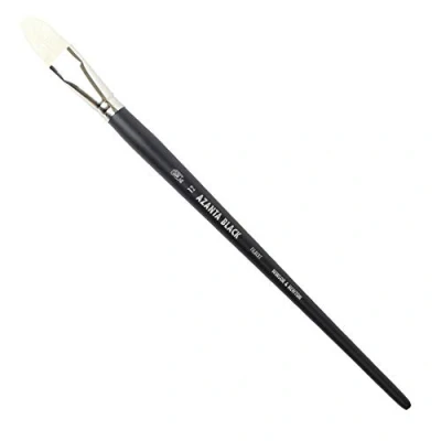 Obrázek Winsor &amp; Newton 5633010 Azanta Black přírodní štětec na prasečí štětiny pro olejové barvy a akrylové barvy, dobrá tuhost, ideální syté dlouhá násada plstěný č. 10