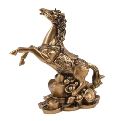Obrázek Lachineuse Feng Shui Glückspferd, goldfarben, 17x8x18cm