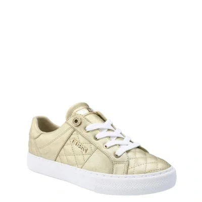 Obrázek GUESS Damen Liked Sneaker, Gold, 39 EU (Herstellergröße: 8.5 US)