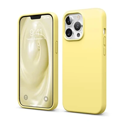 Obrázek elago Liquid Silicone Case kompatibilní s iPhone 13 Pro pouzdro (6,1&quot;), vysoce kvalitní silikon, ochrana mobilu na mobilní telefon: 3vrstvá struktura ochranné pouzdro, měkká podšívka z mikrovlákna