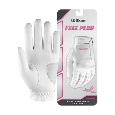 Obrázek Wilson Dámské golfové rukavice, velikost M, vlevo, LLH, bílé, Feel Plus, WGJA00770M