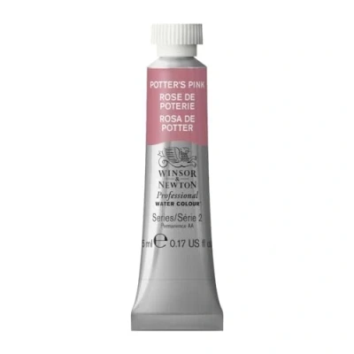Obrázek Winsor &amp; Newton Profesionální akvarelové barvy 0102537 , živé vodní v umělecké kvalitě, vysoká zářivost barev a svítivost, stálé na světle, archivní kvalita, tuba 5 ml Potter&#039;s Pink