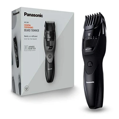 Obrázek Panasonic ER GB43 zastřihovač vousů s 20 nastaveními délky (0,510 mm), včetně nabíjecí stanice černá