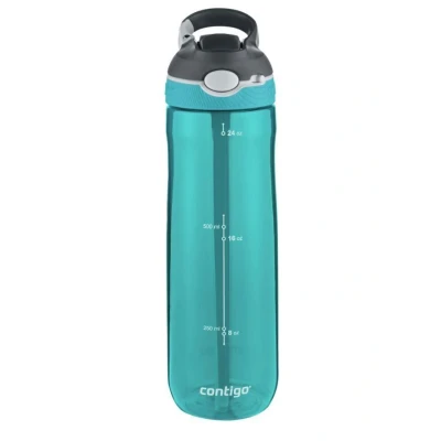 Obrázek Contigo Ashland Autospout Trinkflasche mit Strohhalm 720ml große BPA freie Kunststoff Wasserflasche auslaufsicher ideal für Schule, Arbeit, Sport, Fahrrad, Wandern