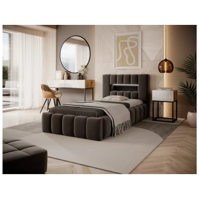 Obrázek Postel Lamica 90x200 + kovový rám / plynový vzpěry box na podestýlku Materiál Dekor: Nube 22