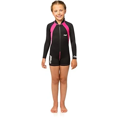 Obrázek Cressi Kids Long Sleeve Swimsuit Děti Unisex Shorty Neoprenový oblek Ultra Stretch Modrá L (4 roky)
