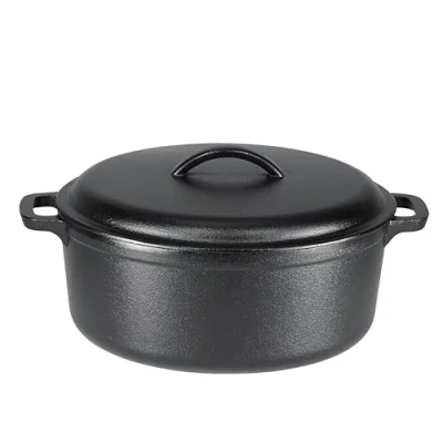 Obrázek AmazonBasics holandská trouba z litiny, dvě držadla, 6,62 l