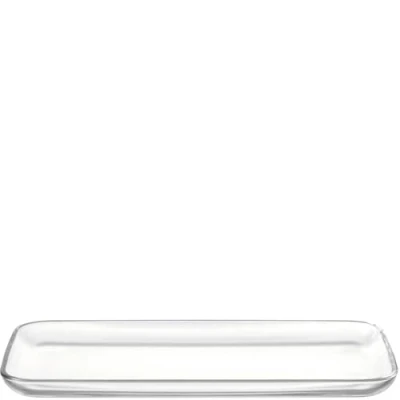 Obrázek Leonardo Ciao skleněná deska, servírovací podnos vhodný do myčky na koláče, pečivo nebo kanapé, čiré sklo, 2,5 x 33 16 cm, 550 g, 025831