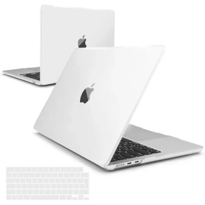 Obrázek iNeseon pouzdro kompatibilní s 2022 2024 MacBook Air 13,6 M3 M2 A3113 A2681, plast Slim ochranné tvrdé Case + ochrana klávesnice pro 13. 6, křišťálově čiré