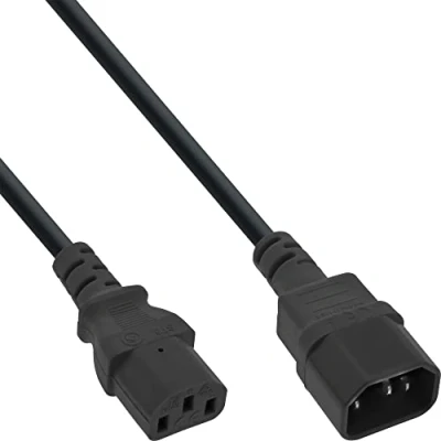 Obrázek InLine 16632B prodloužení chladicího zařízení, C13 na C14, 3 m