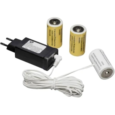 Obrázek Konstsmide Síťový adaptér pro baterie s 3 x C 1,5V bateriemi, 4,5 V, bílý kabel 5173 000