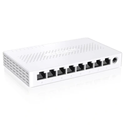 Obrázek Tenda Switch 8 Port 2.5 gigabitový síťový přepínač LAN (Plug and Play rozdělovač, nespravovaný, bez ventilátoru, ideální pro 2,5G NAS, server, WiFi 6/7 AP, Gaming PC) (SE108)