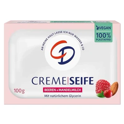 Obrázek CD Krémové mýdlo bobule a mandlové mléko 100 g veganské bez mikroplastů