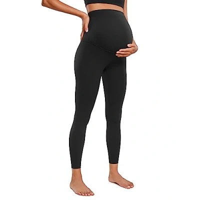 Obrázek CRZ YOGA Dámské těhotenské leginy Butterluxe 64/71 cm Skinny legíny na jógu, černá