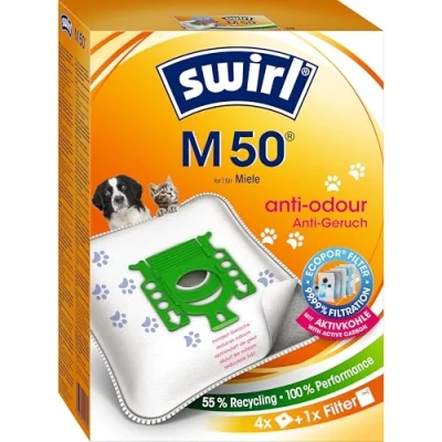 Obrázek Swirl M 50 EcoPor sáček do vysavače proti zápachu pro Miele, 4 sáčky
