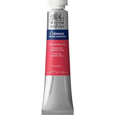 Obrázek Winsor &amp; Newton Akvarelové barvy 0308580 Cotman s vynikající průhledností, barevnou silou a zpracovatelnými vlastnostmi, vodní barva tuba 21 ml barevný odstín krapproza