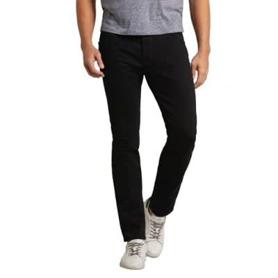 Obrázek bugatti Pánské džíny černé Regular Fit Five Pocket bavlna Power Stretch Denim, černá (Black 290).