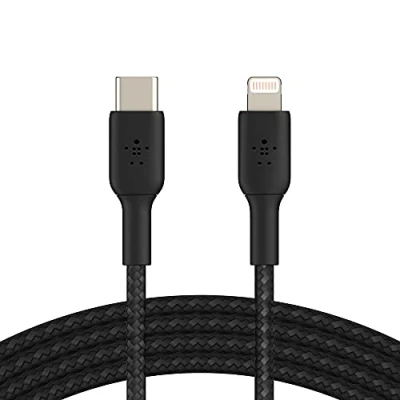 Obrázek Belkin Boost Charge Lightning USB C Braided Kabel 2 Metry Černý