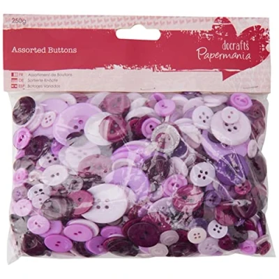 Obrázek Papermania 250 g, sortiert Tasten, Violett