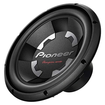 Obrázek Pioneer Subwoofer TS 300D4 se 4ohmovou dvojitou kmitací cívkou (1 400 W), 30 cm/12&quot;, IMPP membrána pro silný zvuk, vstupní výkon W, černý