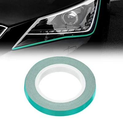 Obrázek 4R Quattroerre.it 10802 Selbstklebende Eyeliner Dekorstreifen für Auto Scheinwerfer, Petronas Grün, 7 mm x 3 mt