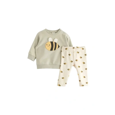 Obrázek Lindex SET Spring BUG Legíny pro děti, Velikost: 92, Light dusty aqua
