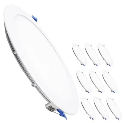 Obrázek LED ATOMANT Balení s 10 vestavnými zářiči Downlight kulaté ploché 225 mm 20 W, CCT (přepínač výběru barvy teplá bílá, neutrální bílá nebo studená bílá), průměr 205 mm, 1800 lumenů, včetně ovladače