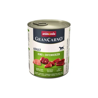 Obrázek Animonda Konzerva GRAN CARNO Adult hovězí a kachní srdce 800g