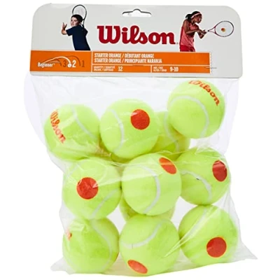 Obrázek Wilson Tenisové míčky Starter Orange pro děti, žlutá/oranžová, balení po 12 kusech, WRT137200