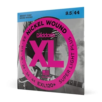 Obrázek D&#039;Addario struny pro kytaru E kytara elektrické kytary elektrickou EXL120+ Super Light Plus, 9,5 44 1 kus
