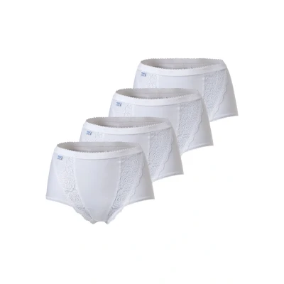 Obrázek Sloggi 4 PACK CHIC MAXI Boxerky, Ženy, Velikost: 40, Weiß