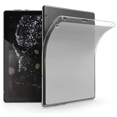 Obrázek kwmobile Pouzdro kompatibilní s Huawei MediaPad T5 10 měkký TPU silikonový obal transparentní průhledný kryt na tablet
