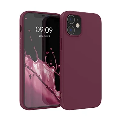 Obrázek kwmobile pouzdro kompatibilní s Apple iPhone 12 / pro měkké TPU silikonové vhodné bezdrátové nabíjení Tawny Red