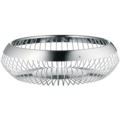 Obrázek WMF Lounge koš na ovoce 24 cm, dekorativní miska ovoce, chléb, Cromargan ušlechtilá ocel matná