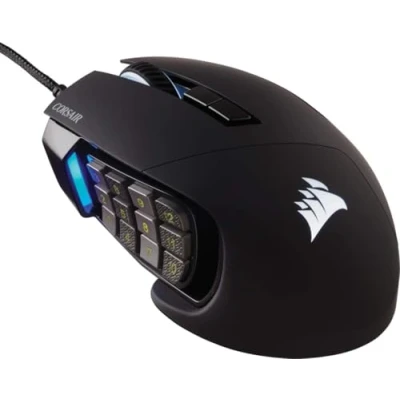 Obrázek CORSAIR SCIMITAR RGB ELITE drátová herní myš MOBA/MMO 18 000 DPI 17 programovatelných tlačítek kompatibilní s iCUE PC, Mac, PS5, PS4, Xbox černá