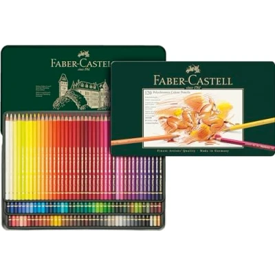 Obrázek FABER CASTELL 110011 Umělecké pastelky Polychromos, 120 ks kovové pouzdro