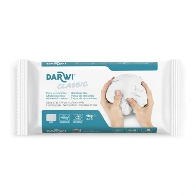 Obrázek 1 kg Darwi Modelovací hmota na vzduchu schnoucí bílá